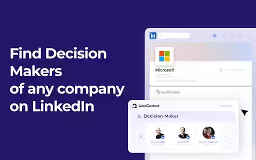 LeadContact Phone Number  Email Finder for LinkedIn  from Chrome web store to be run with OffiDocs Chromium online