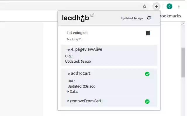 Leadhub Pixel Helper  from Chrome web store to be run with OffiDocs Chromium online