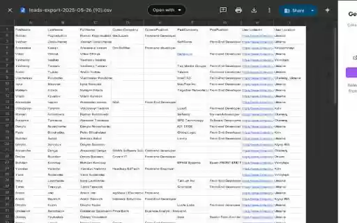 Leadly Lite – Export Leads from Search Pages to CSV  from Chrome web store to be run with OffiDocs Chromium online