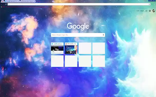 LEAFYISHERE THEME | Colorful Artistic Clouds  from Chrome web store to be run with OffiDocs Chromium online