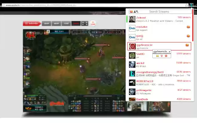 League Streams: Stream Browser  from Chrome web store to be run with OffiDocs Chromium online