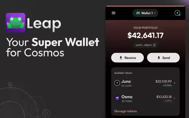 Leap Cosmos Wallet from Chrome web store to be run with OffiDocs Chromium online Leap Cosmos Wallet from Chrome web store to be run with OffiDocs Chromium online