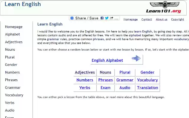 Learn English  from Chrome web store to be run with OffiDocs Chromium online