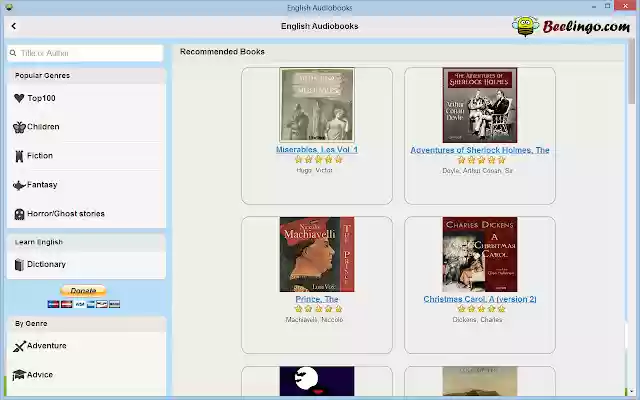 Learn English Beelingo.com  from Chrome web store to be run with OffiDocs Chromium online