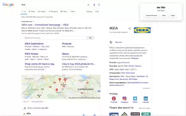 Learn foreign words  from Chrome web store to be run with OffiDocs Chromium online