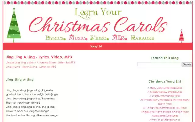 Learn Your Christmas Carols  from Chrome web store to be run with OffiDocs Chromium online