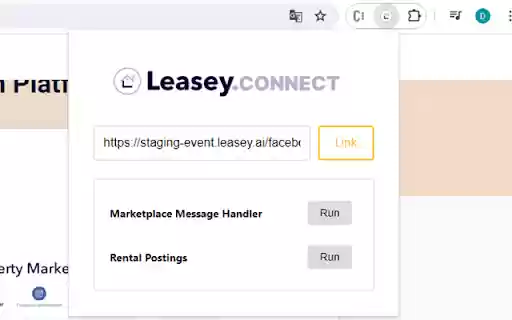 Leasey Connect  from Chrome web store to be run with OffiDocs Chromium online