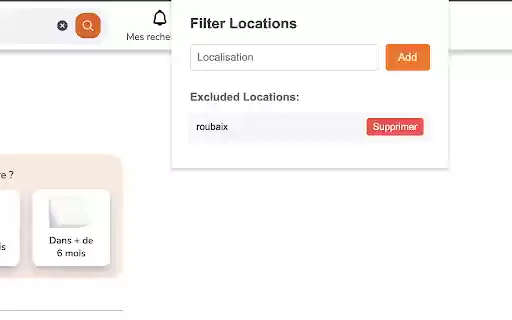 Leboncoin filtre  from Chrome web store to be run with OffiDocs Chromium online