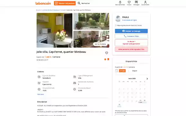 LeBonCoin Signalement darnaque  from Chrome web store to be run with OffiDocs Chromium online