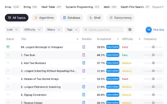 LeetCode Assistant  from Chrome web store to be run with OffiDocs Chromium online