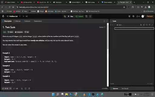 LeetCode Dark Mode  from Chrome web store to be run with OffiDocs Chromium online