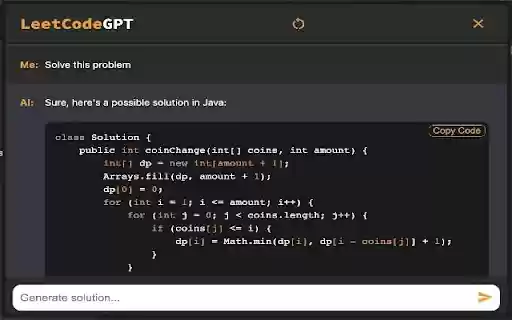 LeetCodeGPT  from Chrome web store to be run with OffiDocs Chromium online