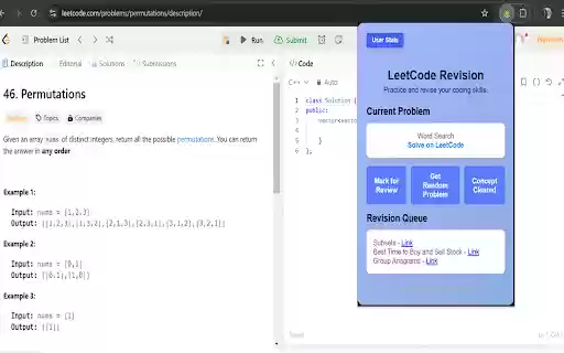 LeetCode Repeated Revision from Chrome web store to be run with OffiDocs Chromium online LeetCode Repeated Revision from Chrome web store to be run with OffiDocs Chromium online