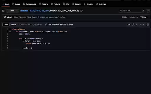 LeetCode Sync Sync your Leetcode solutions to Github  from Chrome web store to be run with OffiDocs Chromium online
