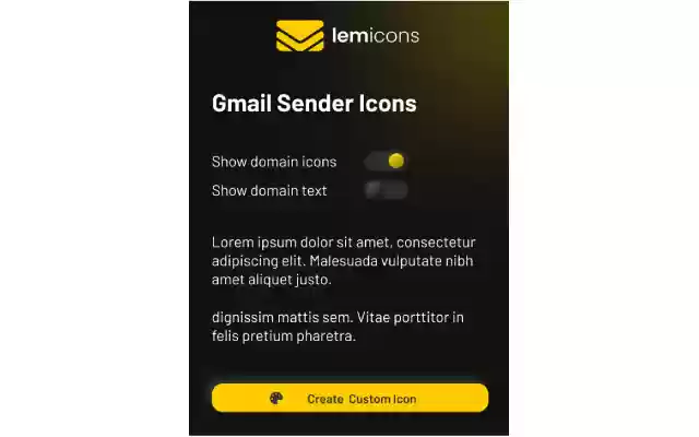 Lemicons  from Chrome web store to be run with OffiDocs Chromium online
