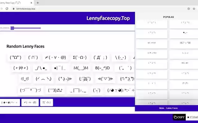 Lenny Face Copy And Paste  from Chrome web store to be run with OffiDocs Chromium online