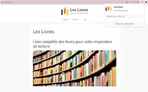 Les Livres  from Chrome web store to be run with OffiDocs Chromium online