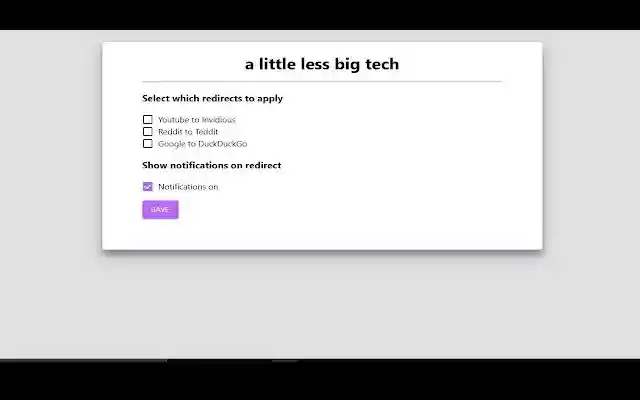 Less Big Tech from Chrome web store to be run with OffiDocs Chromium online Less Big Tech from Chrome web store to be run with OffiDocs Chromium online