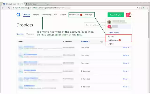 Less Confusing Digital Ocean Menus from Chrome web store to be run with OffiDocs Chromium online Less Confusing Digital Ocean Menus from Chrome web store to be run with OffiDocs Chromium online