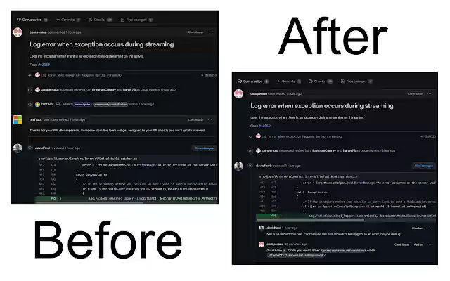 Lesser Bots for GitHub Pull Requests  from Chrome web store to be run with OffiDocs Chromium online