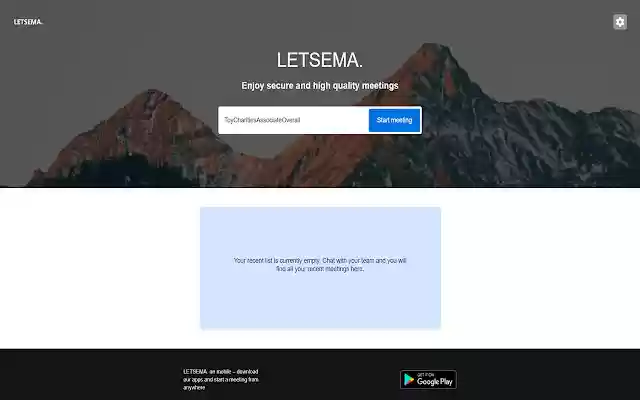 LETSEMA. Meetings  from Chrome web store to be run with OffiDocs Chromium online