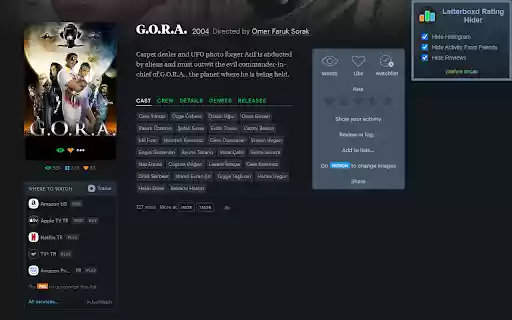 Letterboxd Rating Hider  from Chrome web store to be run with OffiDocs Chromium online