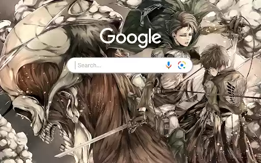 Levi and Eren Attack on Titan Anime Theme  from Chrome web store to be run with OffiDocs Chromium online