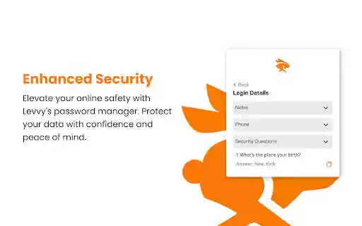 Levvy Password Manager  from Chrome web store to be run with OffiDocs Chromium online