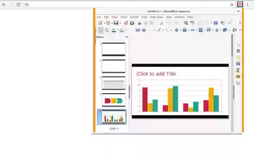 LibreOffice Impress online  from Chrome web store to be run with OffiDocs Chromium online