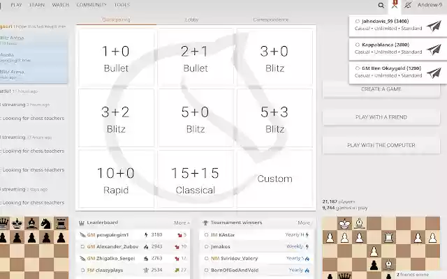 Lichess Challenge Sorter  from Chrome web store to be run with OffiDocs Chromium online