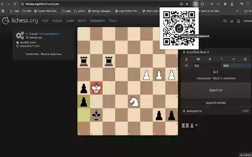 Lichess QR Code Generator  from Chrome web store to be run with OffiDocs Chromium online
