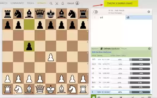 Lichess Random Move  from Chrome web store to be run with OffiDocs Chromium online