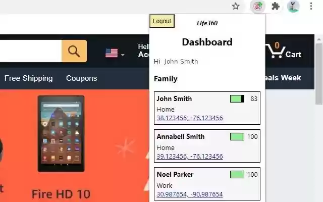 Life360 Chrome Extension  from Chrome web store to be run with OffiDocs Chromium online