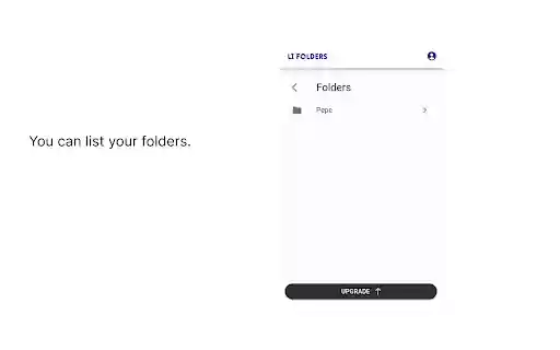 LI Folders  from Chrome web store to be run with OffiDocs Chromium online