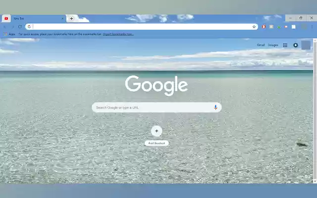 Голубая вода | 1366x768 из интернет-магазина Chrome для запуска с OffiDocs Chromium онлайн