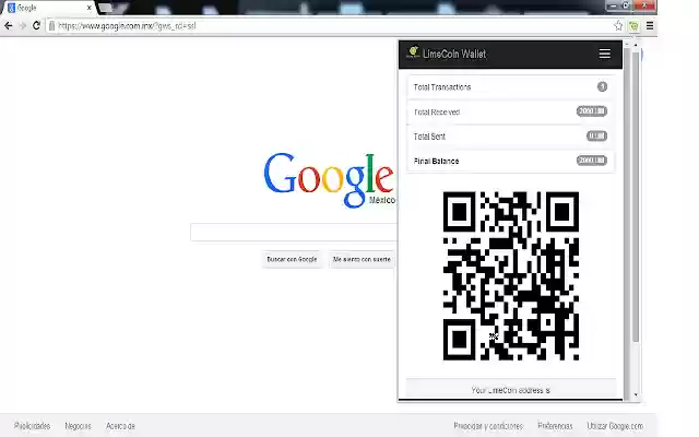 LimeCoinX Wallet  from Chrome web store to be run with OffiDocs Chromium online