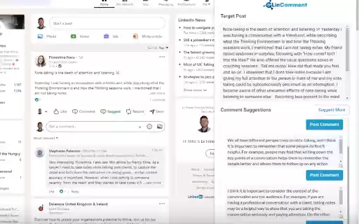 LinComment  from Chrome web store to be run with OffiDocs Chromium online
