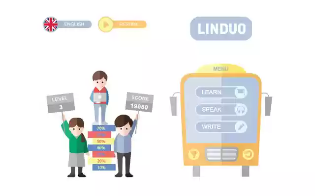 LinDuo Learn English for FREE  from Chrome web store to be run with OffiDocs Chromium online