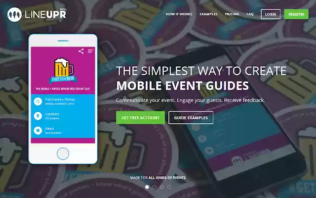 LineUpr Mobile Event Apps  from Chrome web store to be run with OffiDocs Chromium online