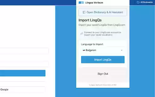 افزونه Lingua Verbum از فروشگاه وب کروم، با OffiDocs Chromium آنلاین اجرا می‌شود