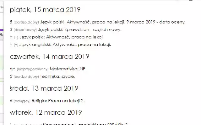 Linia czasu dla Dziennika Elektronicznego from Chrome web store to be run with OffiDocs Chromium online Linia czasu dla Dziennika Elektronicznego from Chrome web store to be run with OffiDocs Chromium online