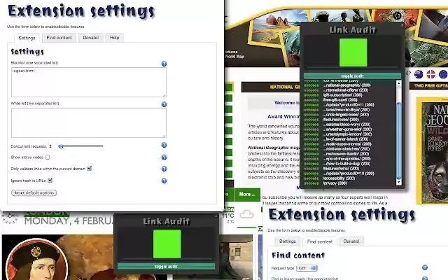 Link Audit Checker, find invalid content. from Chrome web store to be run with OffiDocs Chromium online Link Audit Checker, find invalid content. from Chrome web store to be run with OffiDocs Chromium online