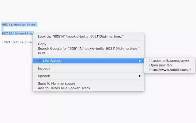 Link Builder  from Chrome web store to be run with OffiDocs Chromium online