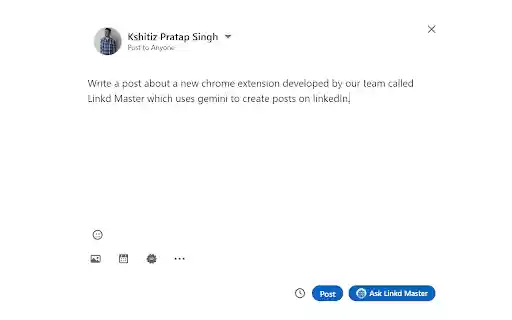 Linkd Master  from Chrome web store to be run with OffiDocs Chromium online