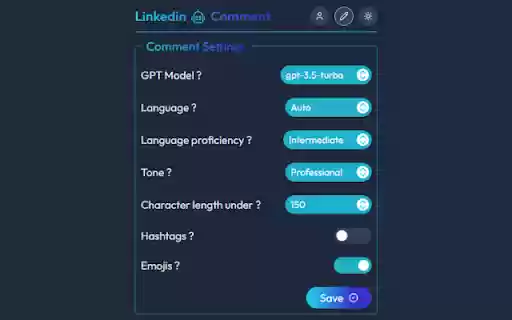 LinkedIn AI Comment from Chrome web store to be run with OffiDocs Chromium online LinkedIn AI Comment from Chrome web store to be run with OffiDocs Chromium online