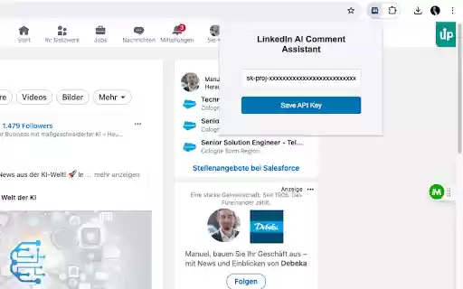 LinkedIn AI Comment Assistant  from Chrome web store to be run with OffiDocs Chromium online