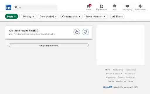 LinkedIn AI Post Blocker  from Chrome web store to be run with OffiDocs Chromium online