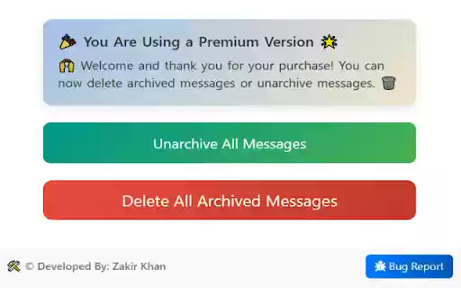 Linkedin Archived Messages Cleaner 2025  from Chrome web store to be run with OffiDocs Chromium online