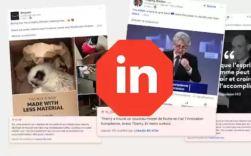 LinkedIn Bullshit Blocker  from Chrome web store to be run with OffiDocs Chromium online