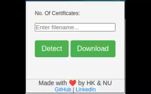 LinkedIn Certificate Downloader  from Chrome web store to be run with OffiDocs Chromium online